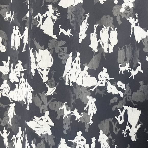 Anthropologie HD in Paris Ruffled Blouse 2 black white toile button down top - Picture 4 of 11